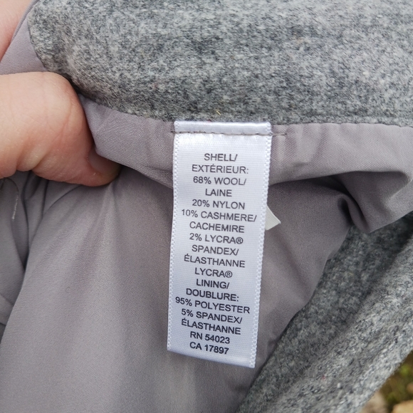 Banana Republic Harrison Gray Wool Cashmere Blend Dress Pants Women's Size 0 - Picture 7 of 7